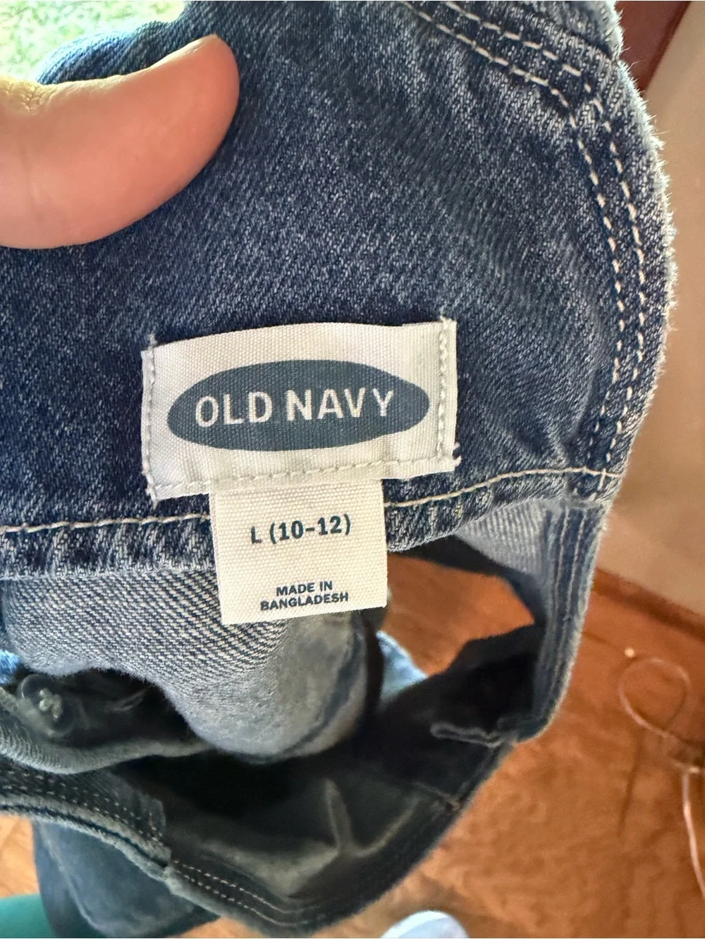Girls Old Navy Distressed Denim Short Overalls